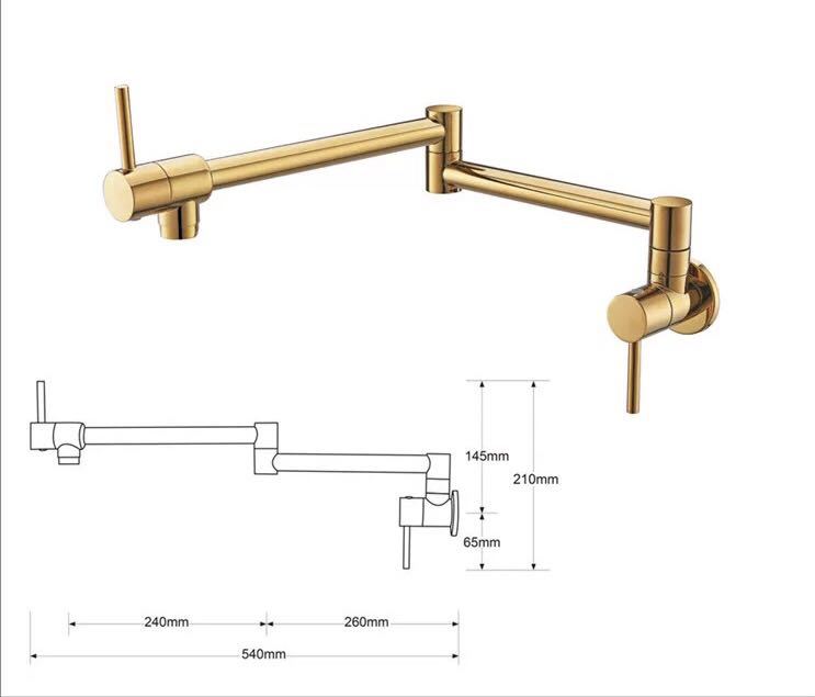 Folding Pot Filler Faucet